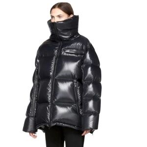 Calvin Klein 205W39NYC Raf Simons Oversized Black Down Puffer Jacket Size 4 IT40